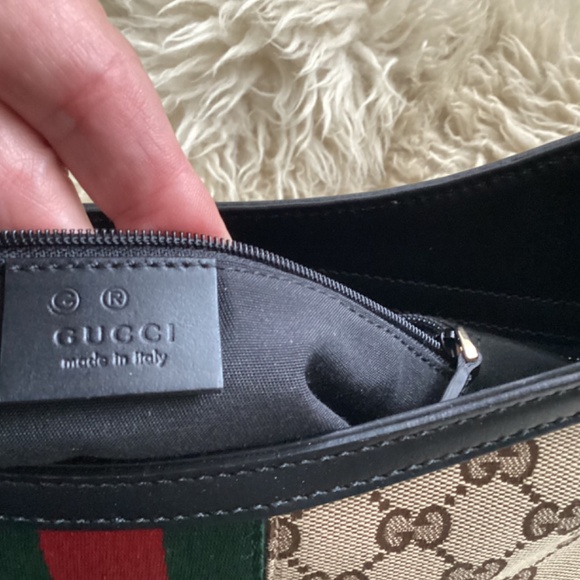 😍🎁AUTHENTIC!! BNNT! GUCCI GG Canvas Web Sherry Shoulder Bag. - Picture 5 of 10